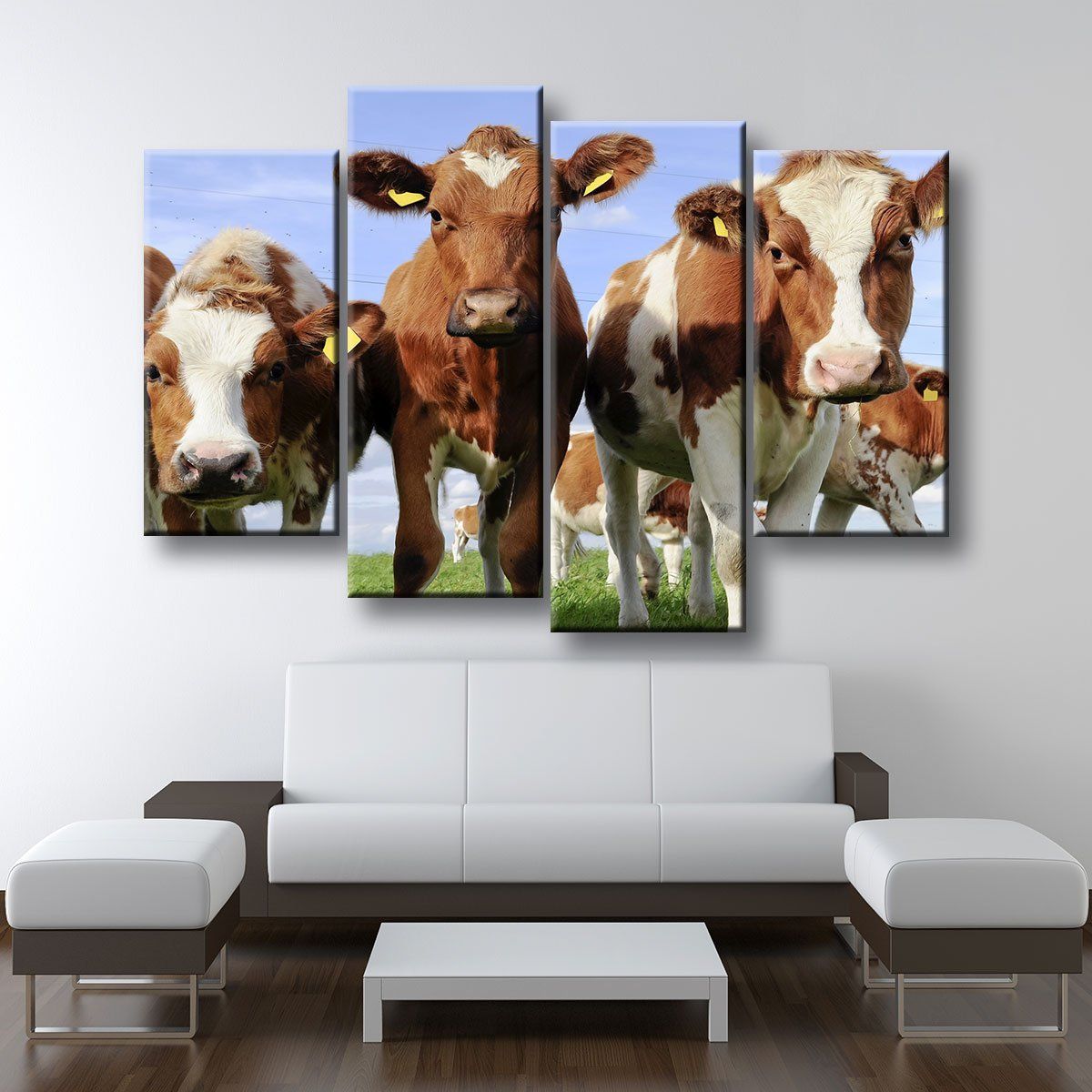 Red Holstein Cattle - Amazing Canvas Prints