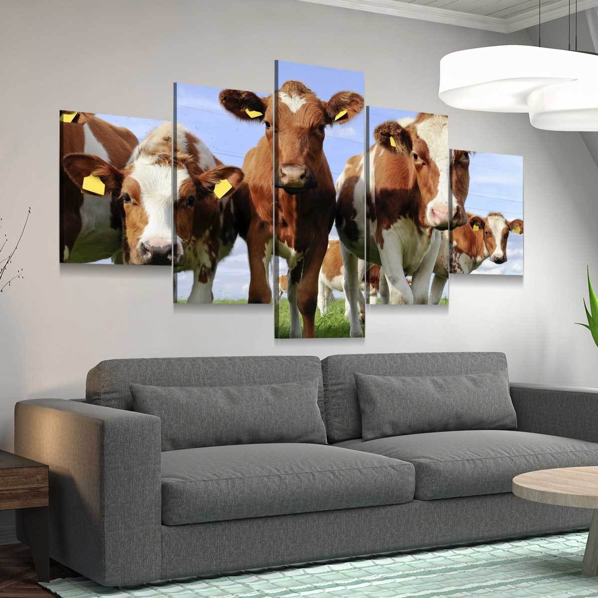 Red Holstein Cattle - Amazing Canvas Prints
