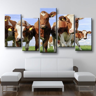Red Holstein Cattle - Amazing Canvas Prints