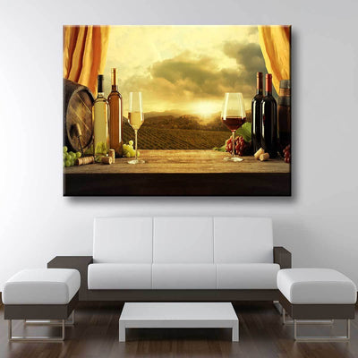 Red Or White Wine - Amazing Canvas Prints
