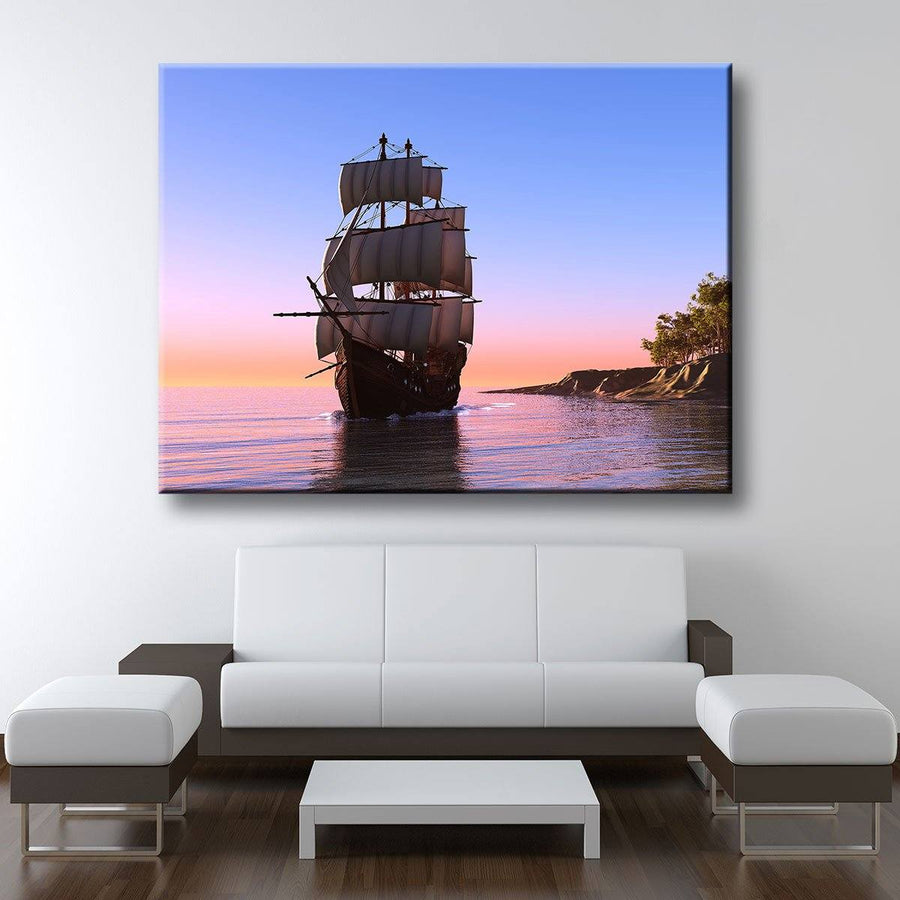 Sailing At Sunrise - Amazing Canvas Prints