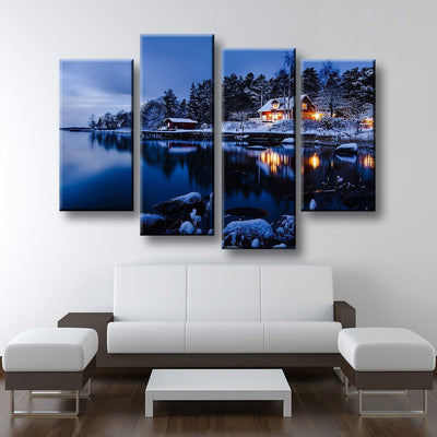 Sweden Winter Landscape - Amazing Canvas Prints
