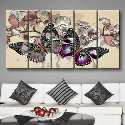 Two Butterflies Painting - Amazing Canvas Prints