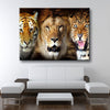 Tiger Lion Leopard Portrait - Amazing Canvas Prints
