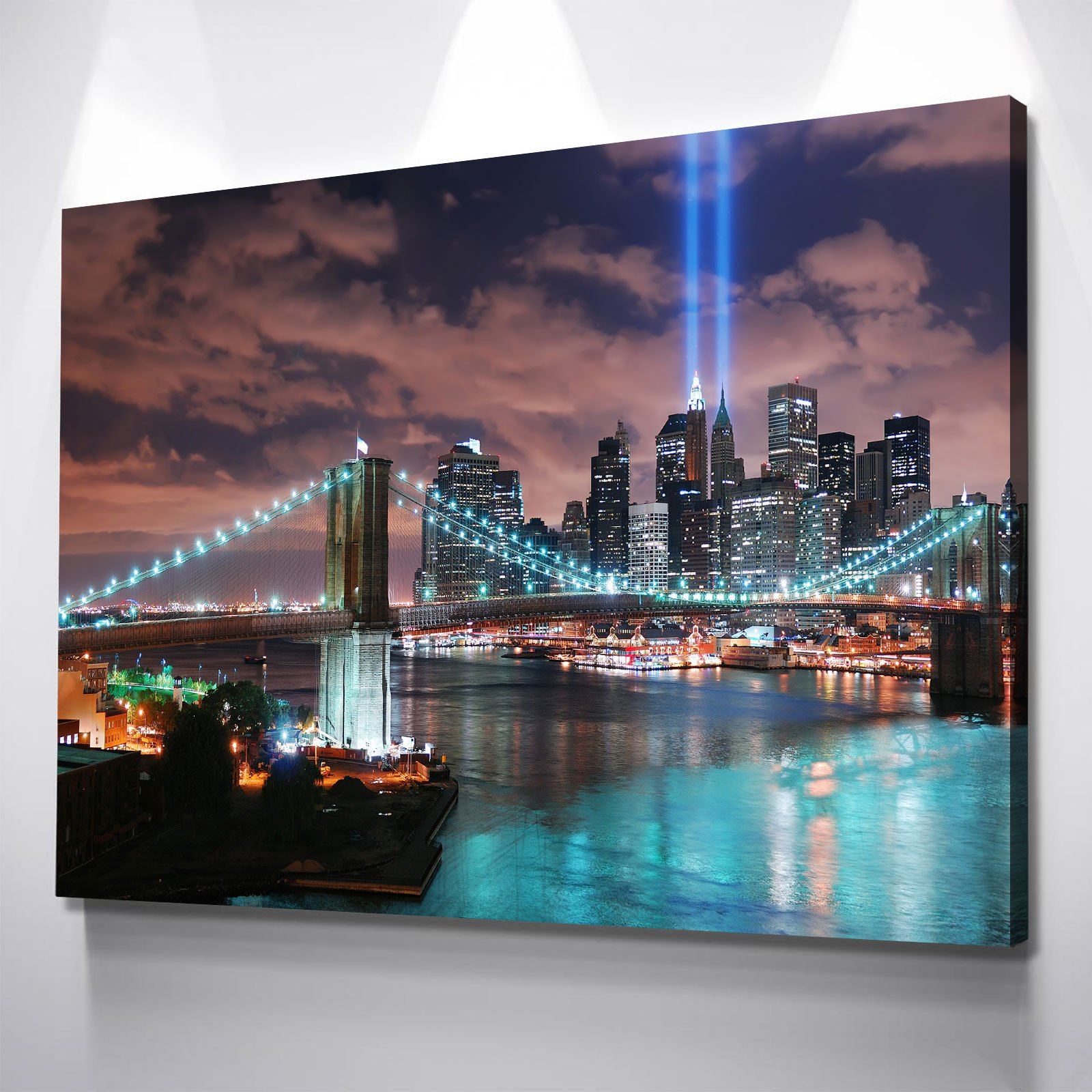 Twin Tower Lights - Amazing Canvas Prints