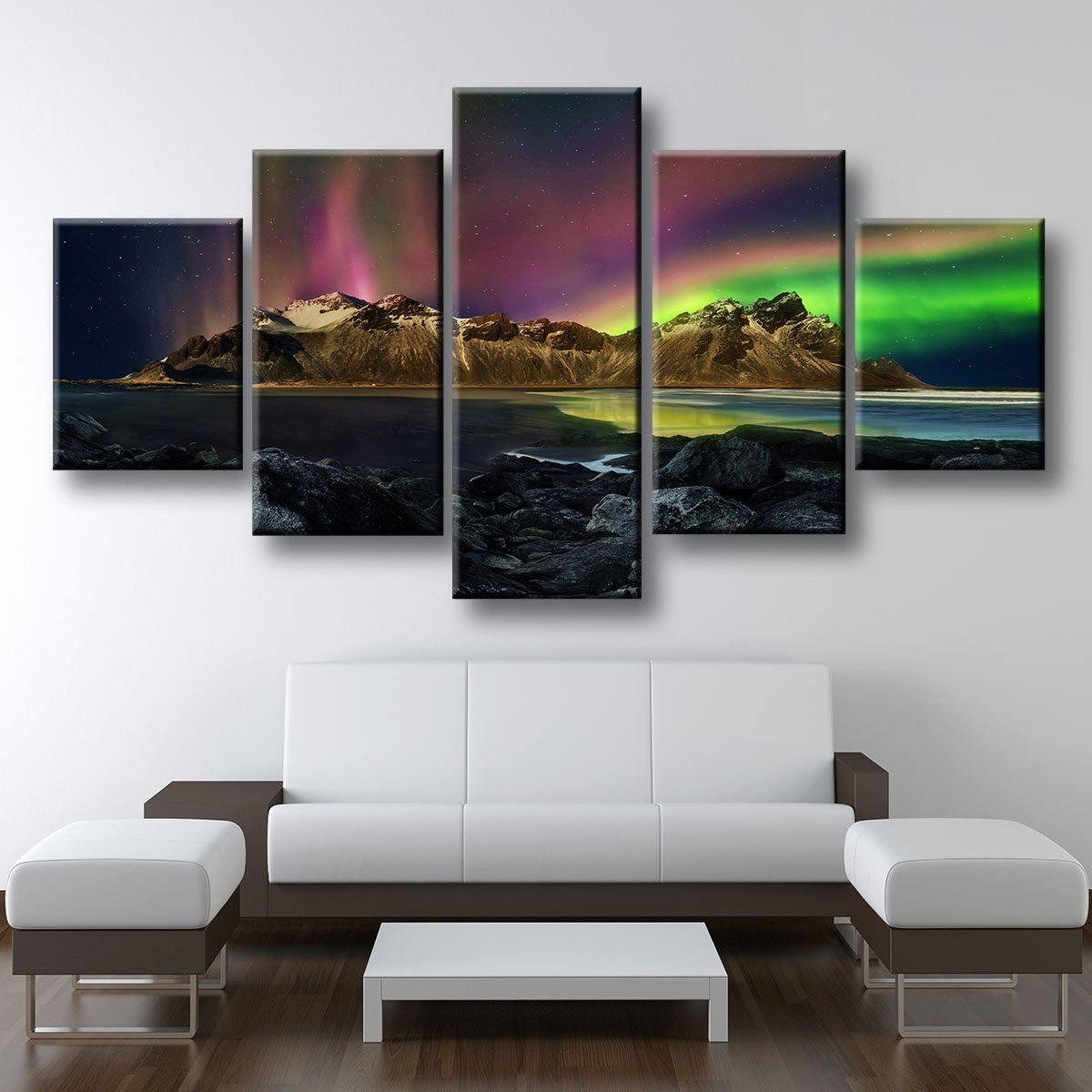 Vestrahorn Mountain Aurora - Amazing Canvas Prints