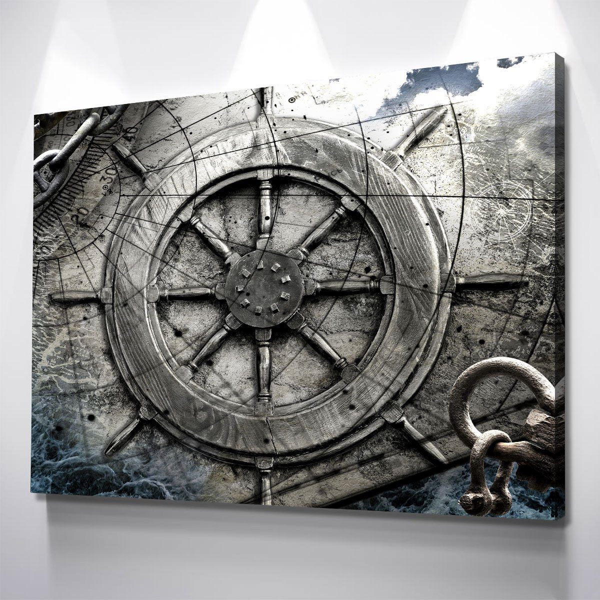 Vintage Nautical Collage V3 - Amazing Canvas Prints