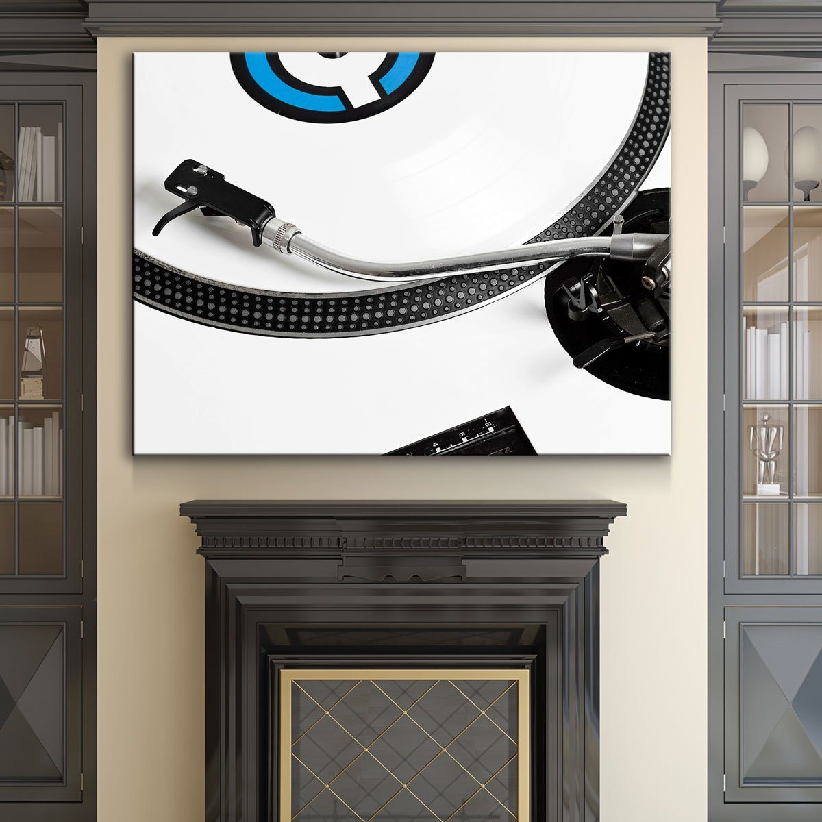 White Vinyl Turntable - Amazing Canvas Prints