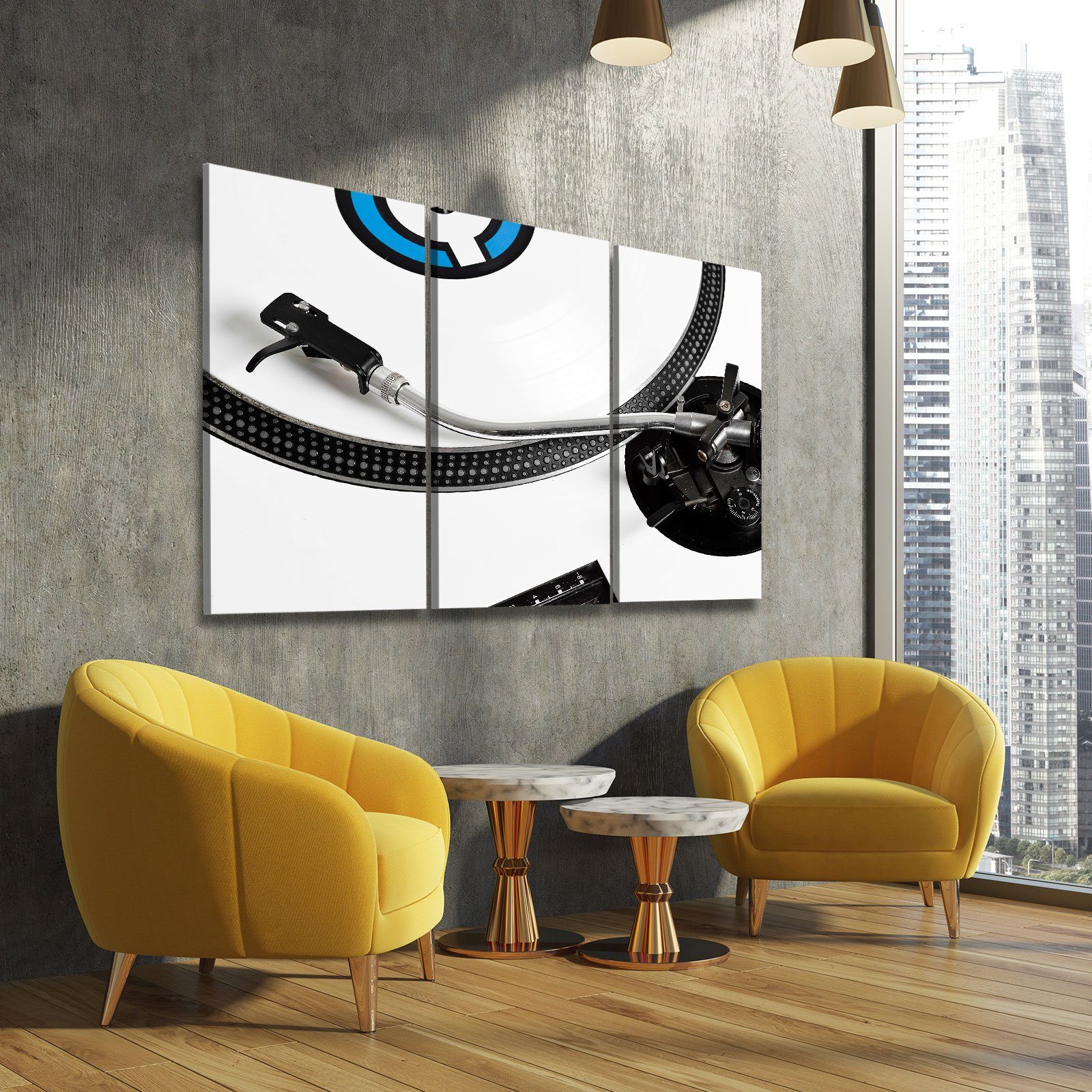 White Vinyl Turntable - Amazing Canvas Prints