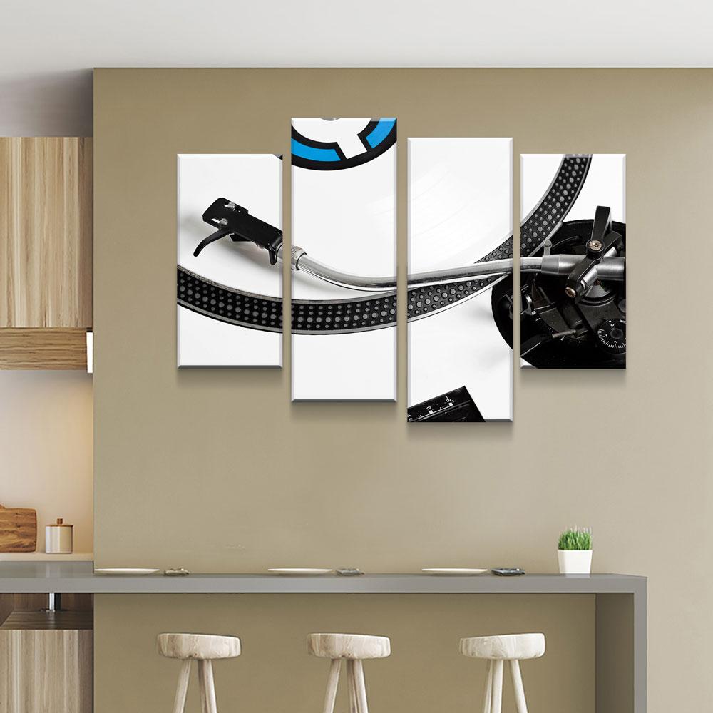White Vinyl Turntable - Amazing Canvas Prints
