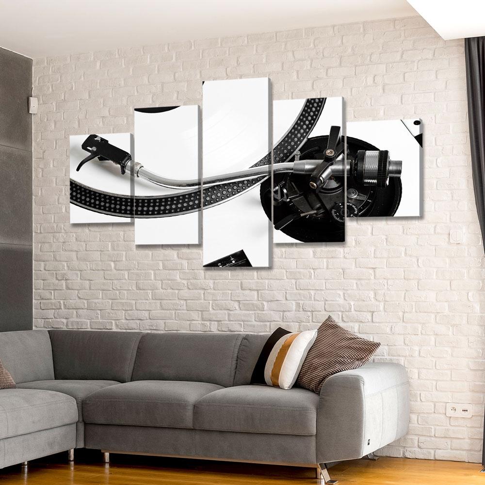 White Vinyl Turntable - Amazing Canvas Prints