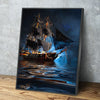 Pirate Battle Ship - Amazing Canvas Prints
