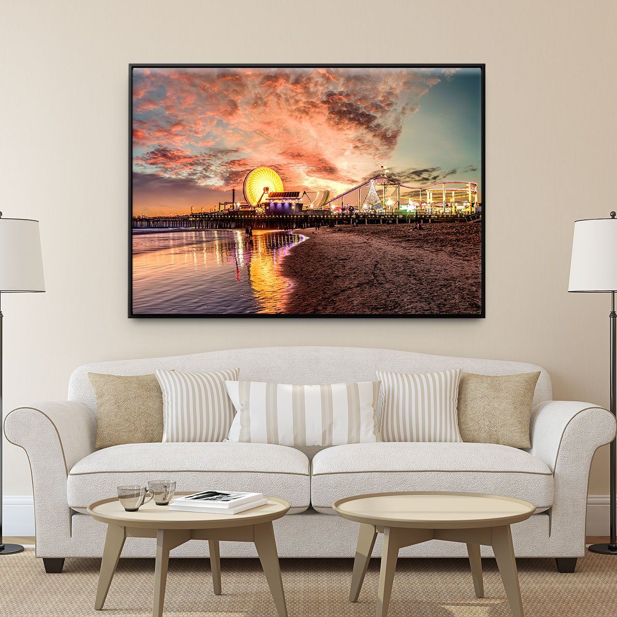 Santa Monica Pier - Amazing Canvas Prints
