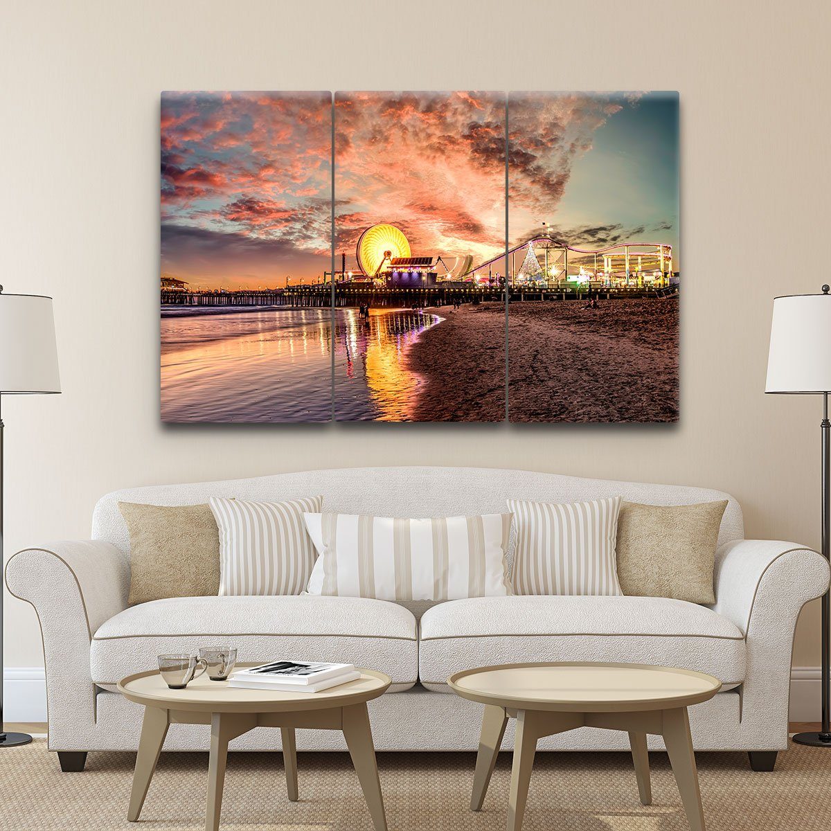 Santa Monica Pier - Amazing Canvas Prints