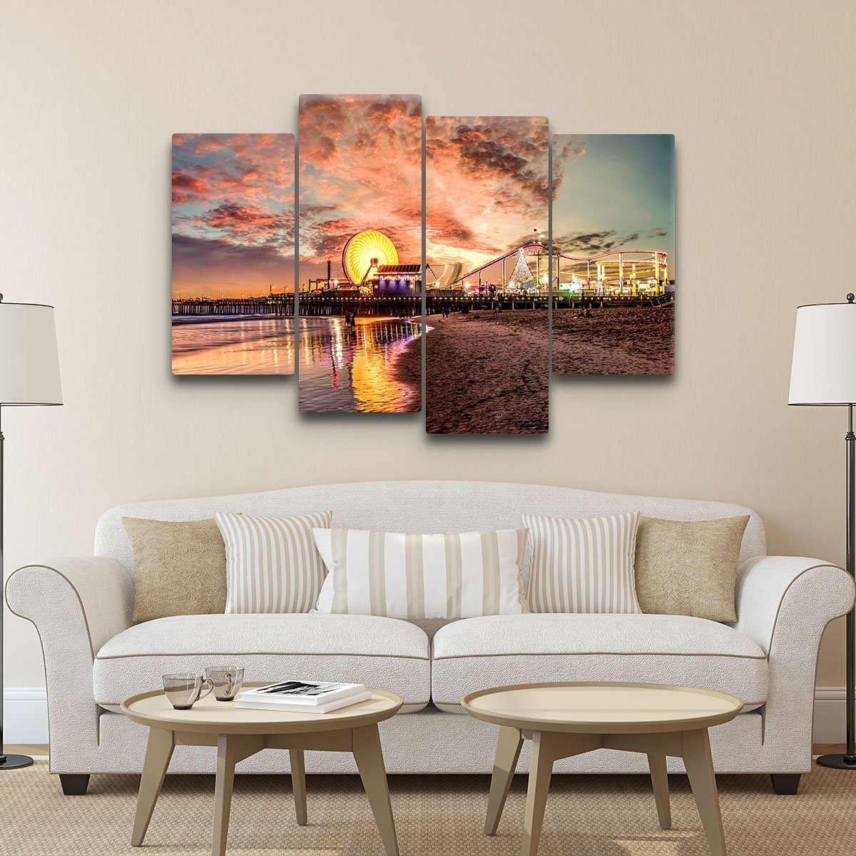 Santa Monica Pier - Amazing Canvas Prints
