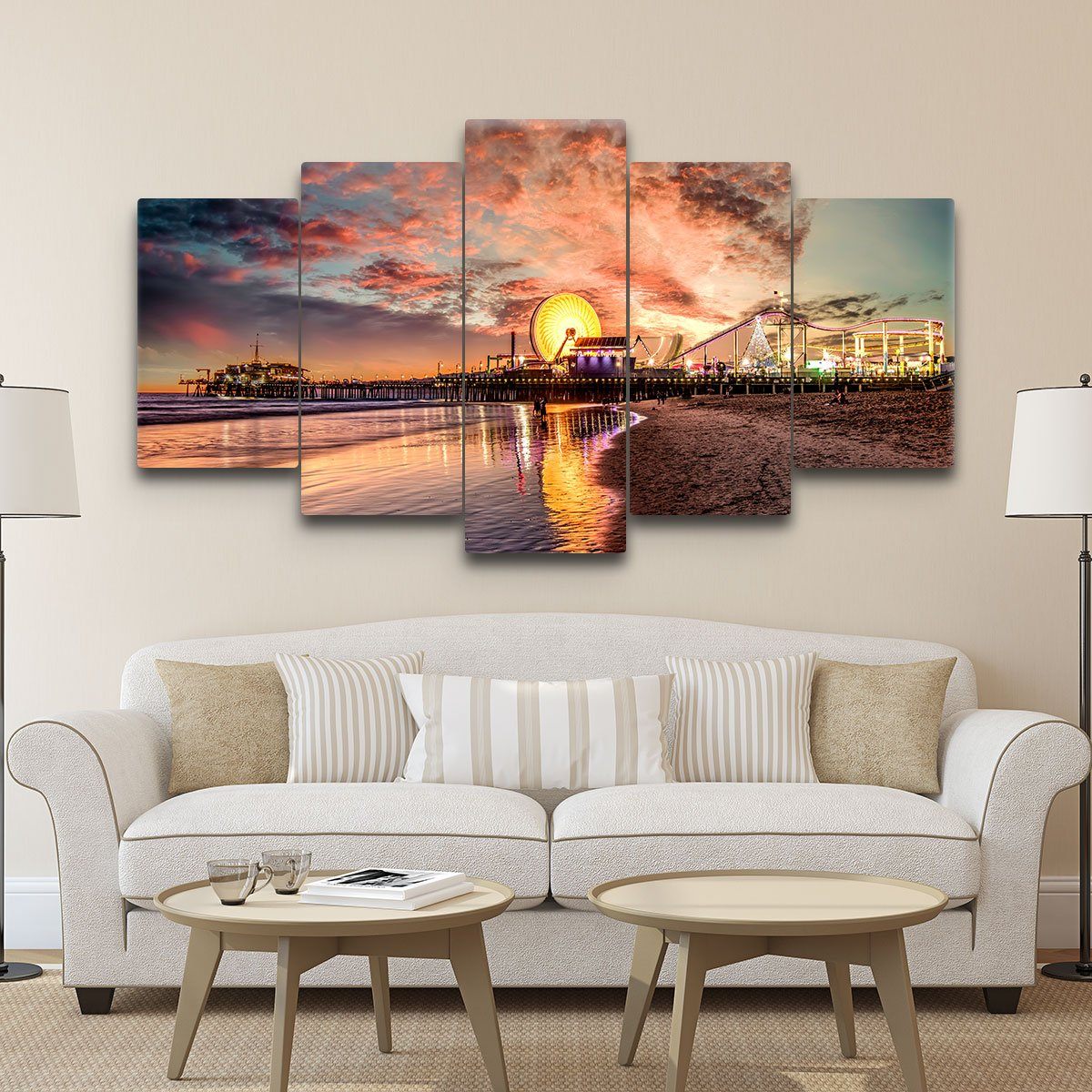 Santa Monica Pier - Amazing Canvas Prints