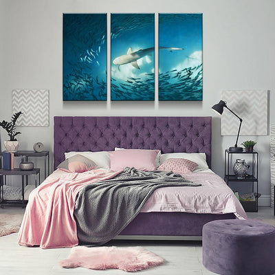 Shark On The Hunt - Amazing Canvas Prints