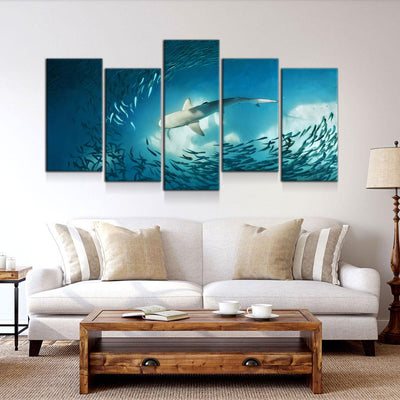 Shark On The Hunt - Amazing Canvas Prints