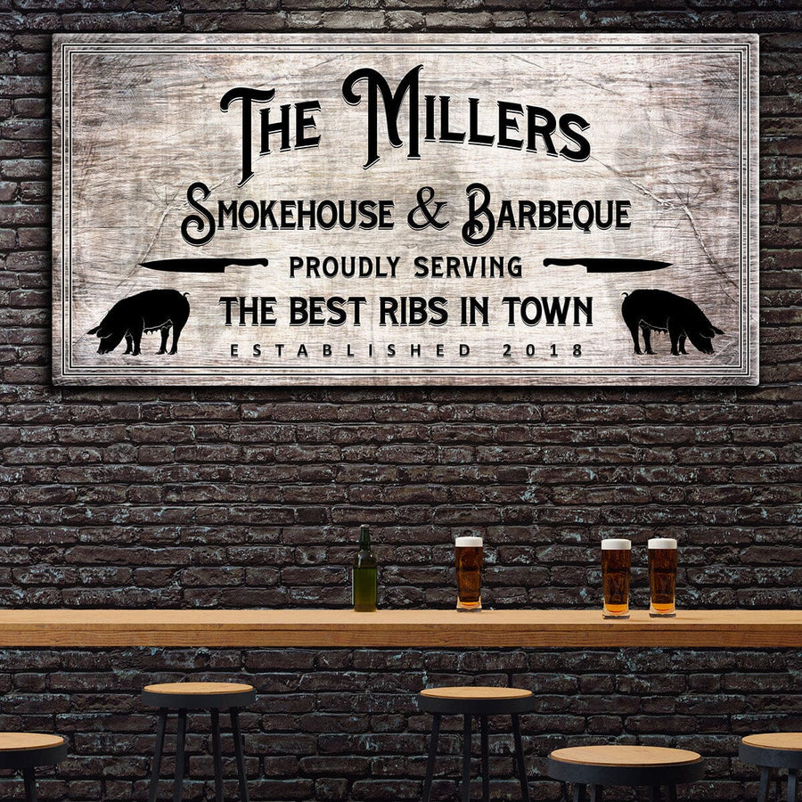 Personalized Smokehouse and BBQ Canvas - Amazing Canvas Prints