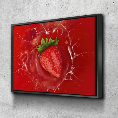 Strawberry Splash - Amazing Canvas Prints