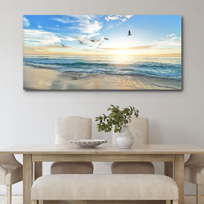 Sunrise Seagulls - Amazing Canvas Prints