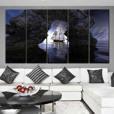The Passing Ship - Amazing Canvas Prints