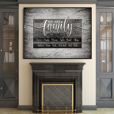 We Are Family V2 Personalized Premium Canvas - Amazing Canvas Prints
