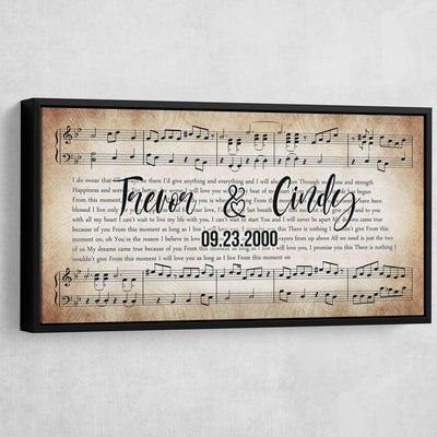 Personalized Couples Song Premium Canvas V2 - Amazing Canvas Prints