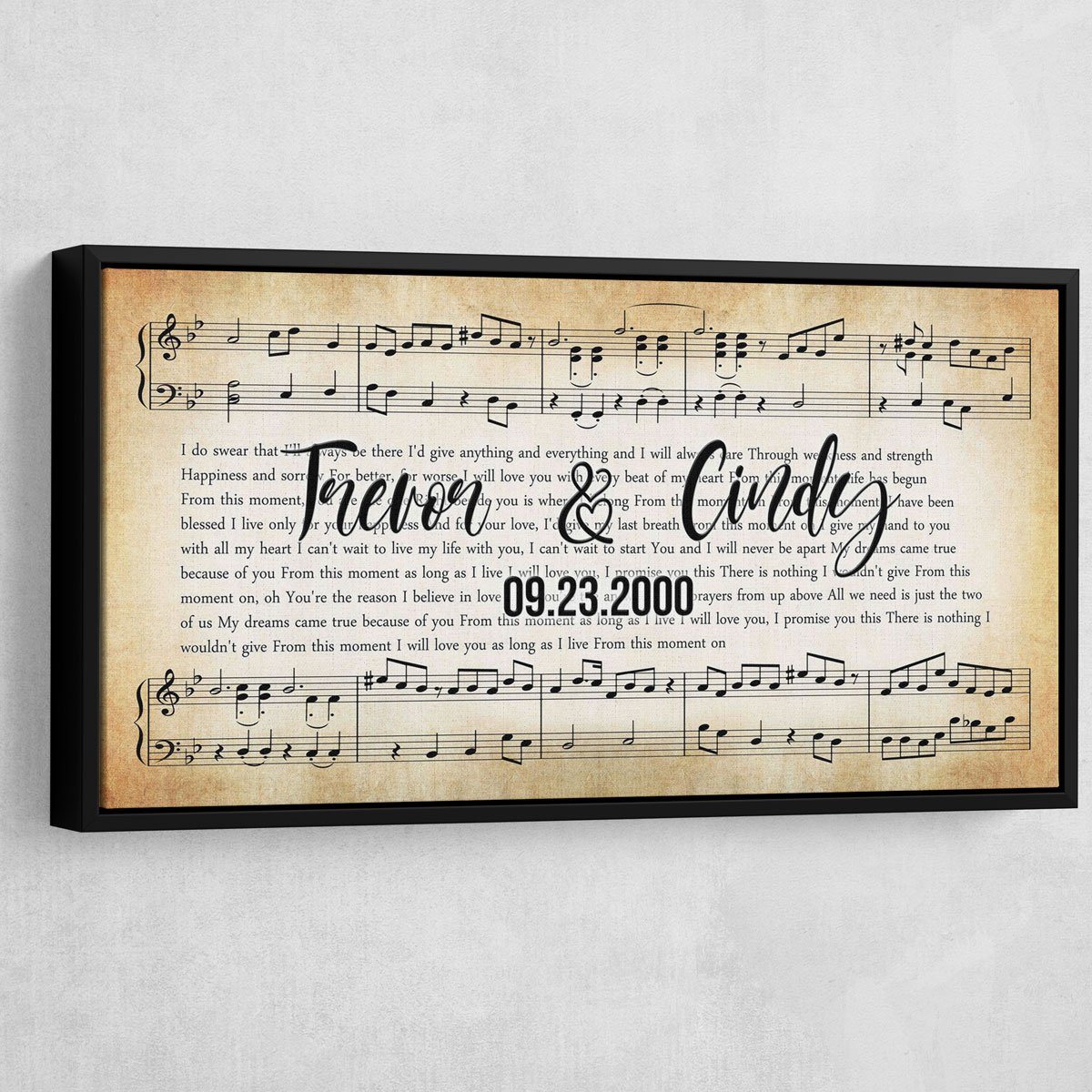 Personalized Couples Song Premium Canvas - Amazing Canvas Prints