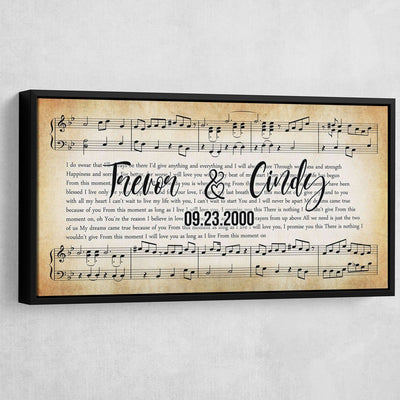 Personalized Couples Song Premium Canvas - Amazing Canvas Prints