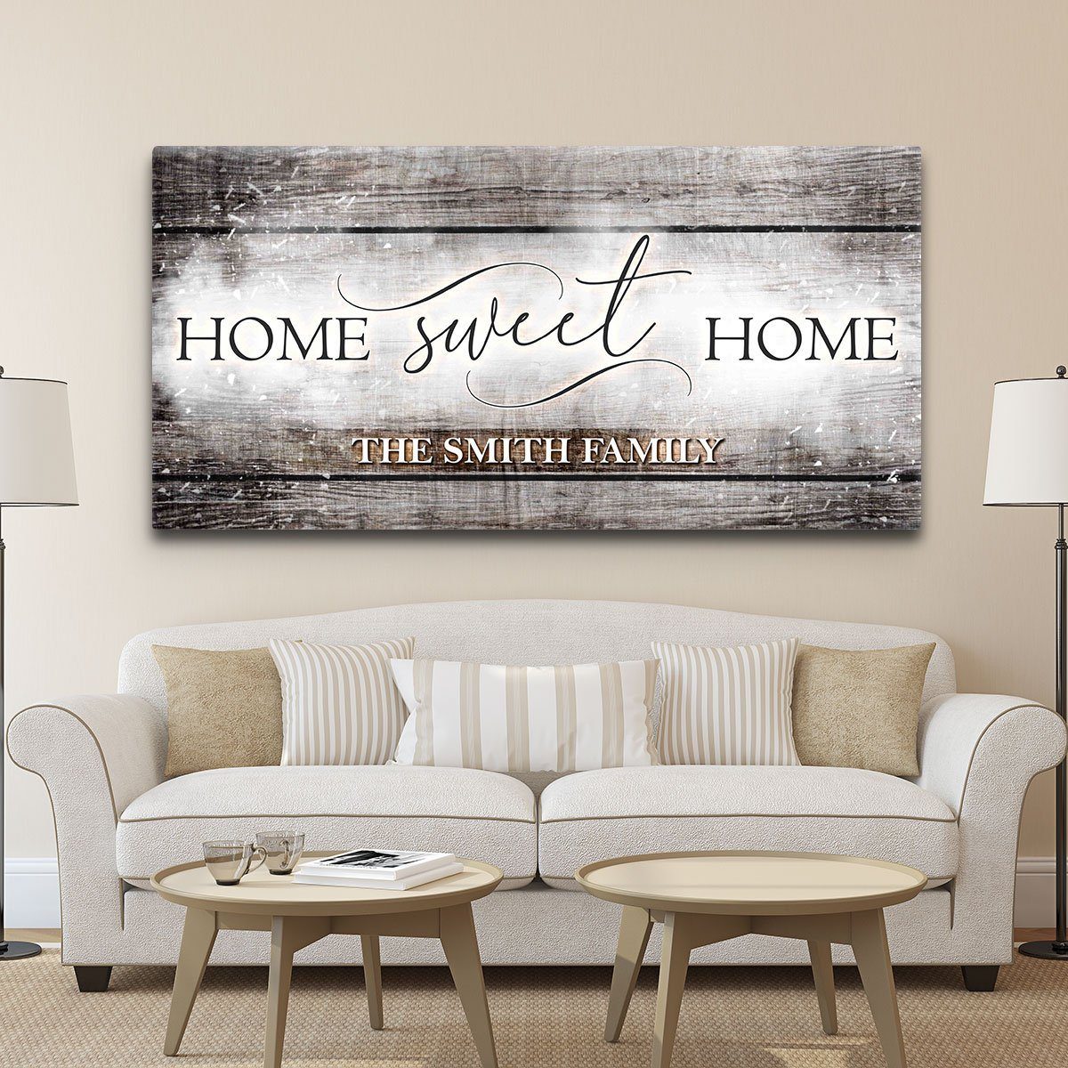 Home Sweet Home Personalized Premium Canvas - Amazing Canvas Prints