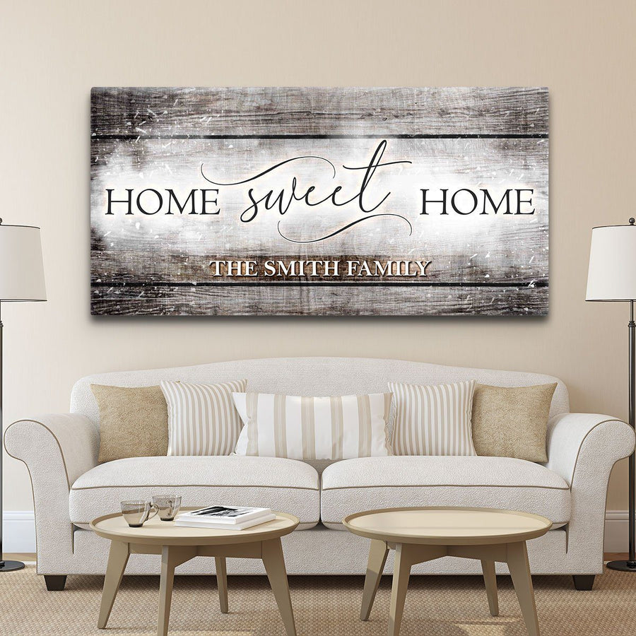 Home Sweet Home Personalized Premium Canvas - Amazing Canvas Prints