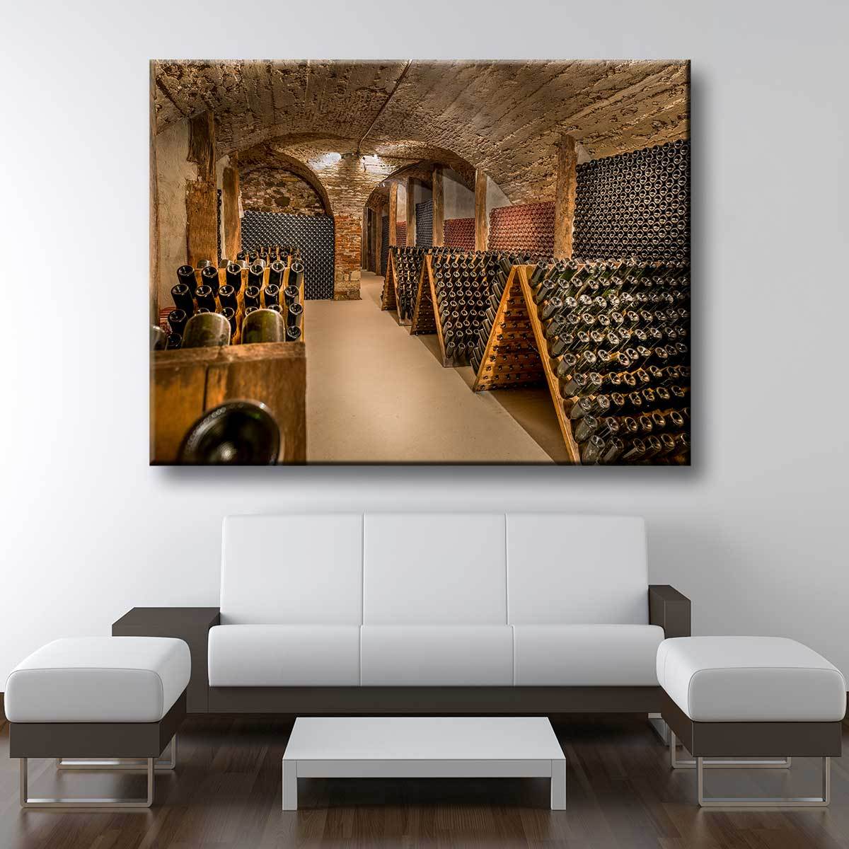 Vintage Wine Cellar - Amazing Canvas Prints