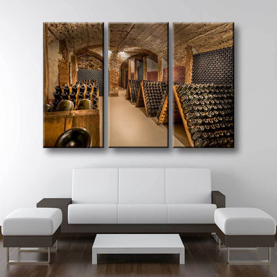 Vintage Wine Cellar - Amazing Canvas Prints