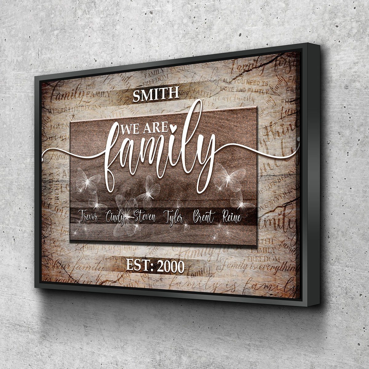 We Are Family Personalized Premium Canvas - Amazing Canvas Prints