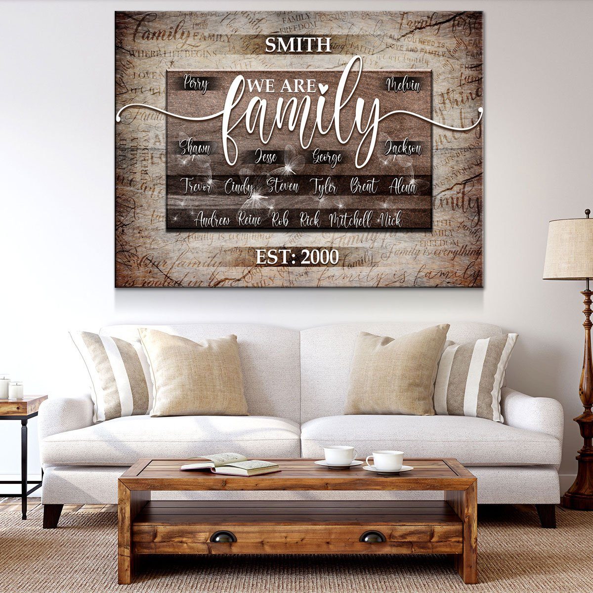 We Are Family Personalized Premium Canvas - Amazing Canvas Prints
