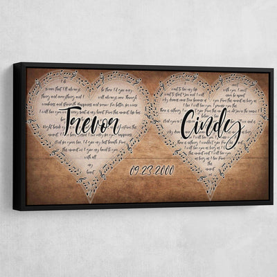 Personalized Wedding Song Canvas - Amazing Canvas Prints