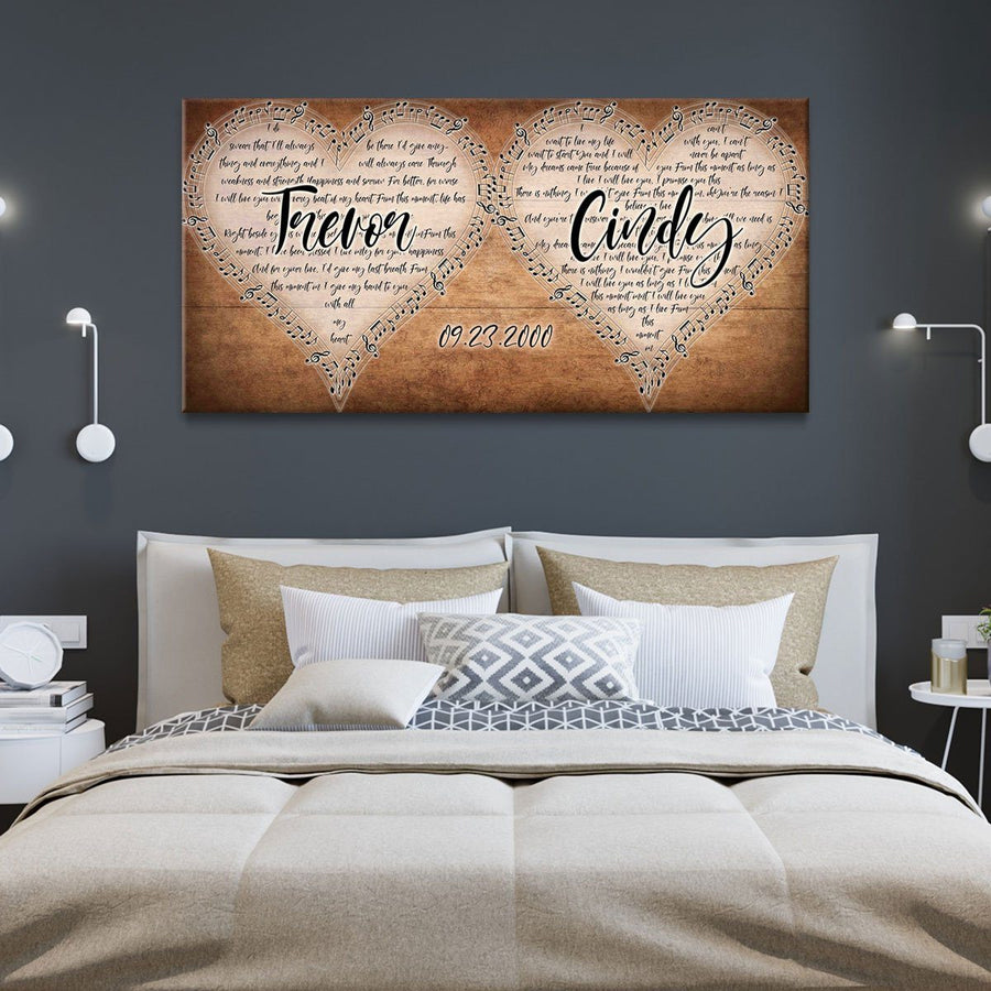 Personalized Wedding Song Canvas - Amazing Canvas Prints