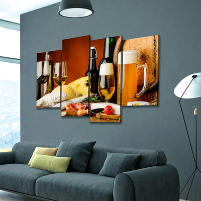 Beer And Wine - Amazing Canvas Prints