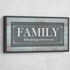 Family Where life begins - Amazing Canvas Prints