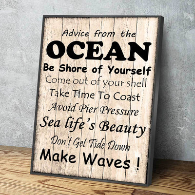 Advice From The Ocean - Amazing Canvas Prints