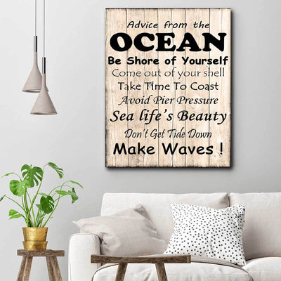 Advice From The Ocean - Amazing Canvas Prints
